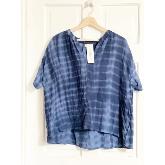 Just Living Tie Dye Loose Cotton Crop Top - Picture 1 of 4